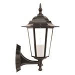 Brilliant 60W Black Nottingham Exterior Coach Wall Light