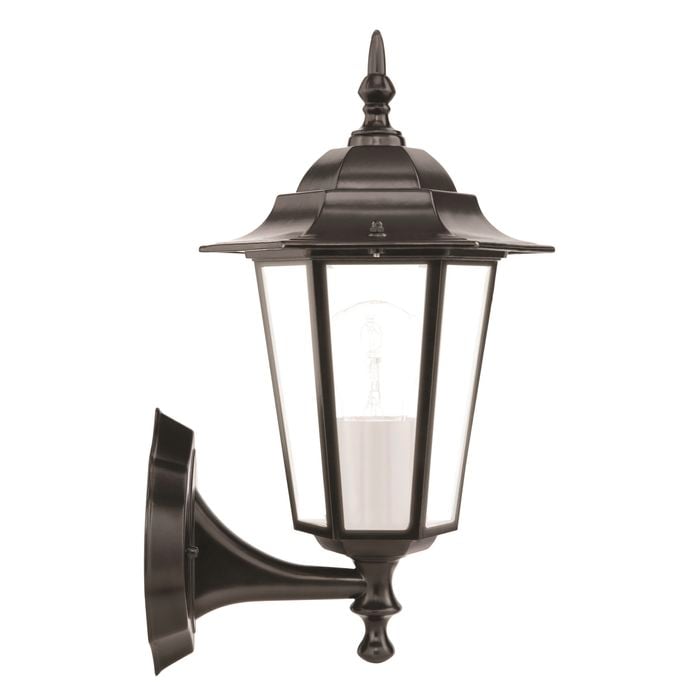 Brilliant 60W Black Nottingham Exterior Coach Wall Light