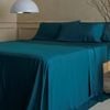 Bedding Co. Organic Bamboo Sheet Set Soft 350TC Emerald Green Queen