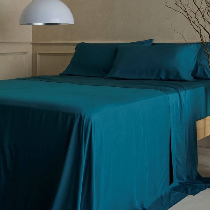 Bedding Co. Organic Bamboo Sheet Set Soft 350TC Emerald Green Queen