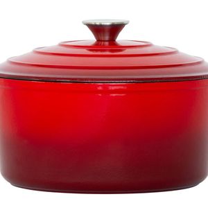 Healthy Choice 26cm Enamelled Cast Iron French Oven Casserole (4.7L) - Red