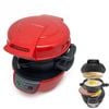 Catzon Electric Sandwich Maker Non-stick Egg Cooker Ring Waffles-red