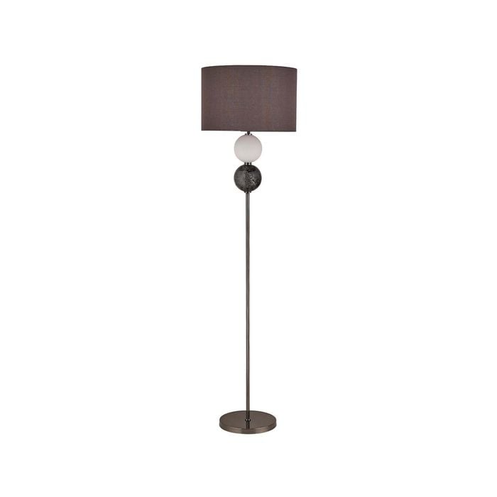 Lexi Lighting Pewter Murano Floor Lamp 156cm