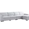 Savile Sectional Sofa With Ottoman - Light Grey