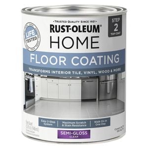 Rust-Oleum Home Floor & Tile Paint Topcoat Semi Gloss Clear 946mL