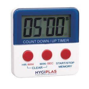 Hygiplas Magnetic Countdown Timer Digital Display Kitchen Clock With Loud Alarm 63x63x15mm