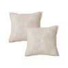 SOGA 2X 45CM Elegant Palm Leaf Jacquard Throw Pillows