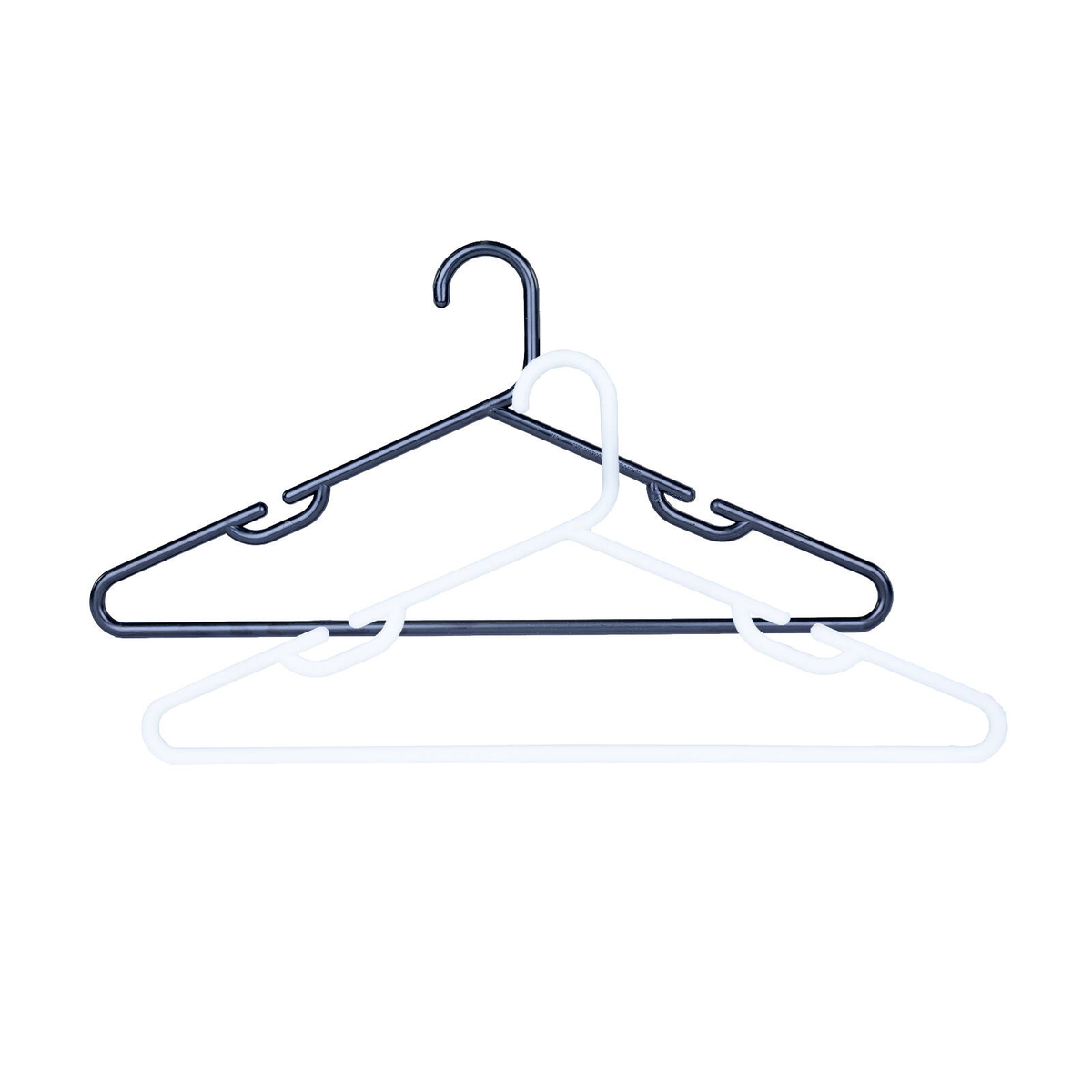 Practa Assorted Heavy Duty Plastic Tube Clothes Hanger - 15 Pack ...