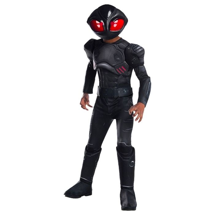Rubies Black Manta Deluxe Kids Boys Dress Up Halloween Party Costume Size L