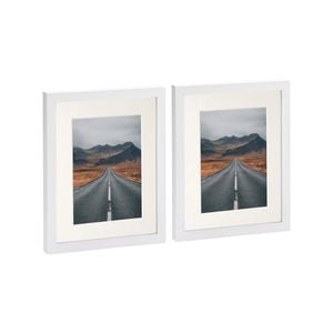 Nicola Spring Photo Frames with 5" x 7" Mount - 8" x 10" - White - Pack of 2