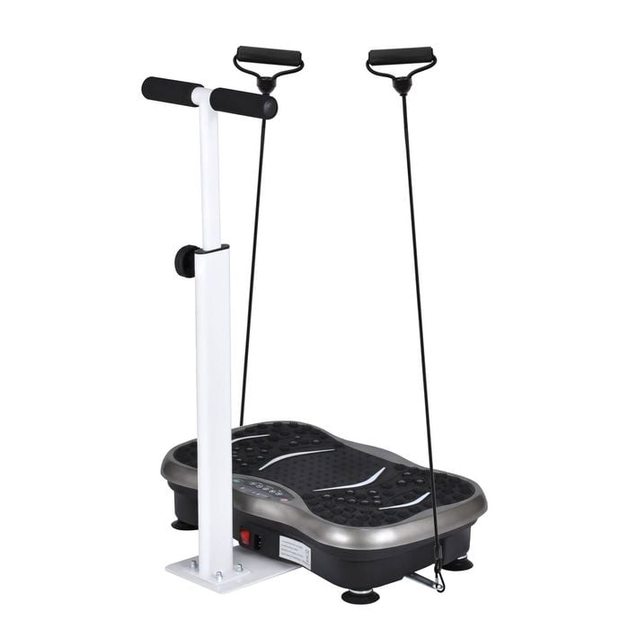Advwin Vibration Plate Exercise Machine with Handlebar, Grey