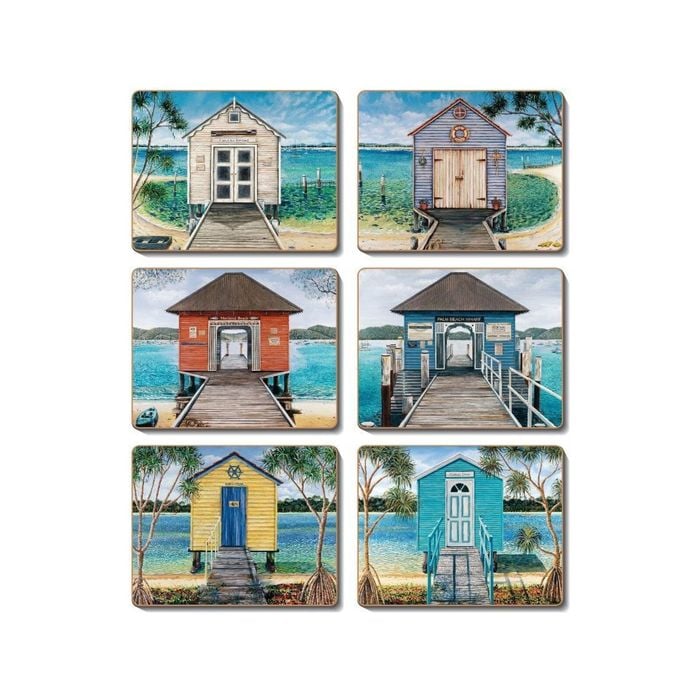 Cinnamon Placemats Cork Backed Set of 6 Boathouse