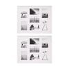 2PK Braz Venice Collage Image Photo Document Display Frame 40x50cm White