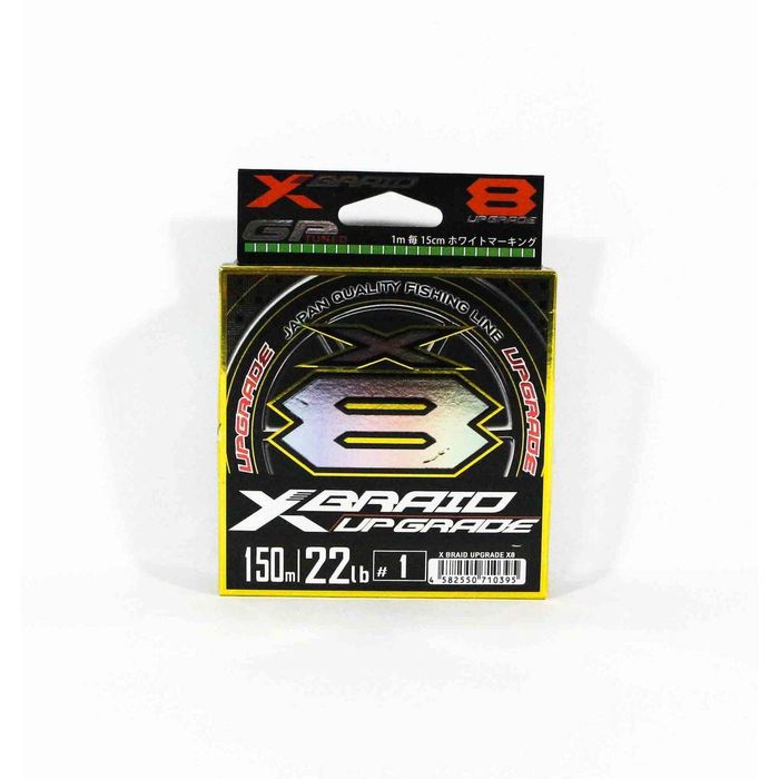 YGK XBraid Upgrade x8 Premium 150m Braid Fishing Line 22lb