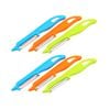3x 3pc Eterna Plastic Vegetable Peeler w/ Stainless Steel Blade Assorted