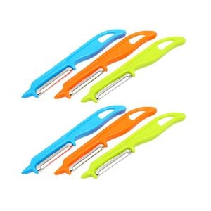 3x 3pc Eterna Plastic Vegetable Peeler w/ Stainless Steel Blade Assorted