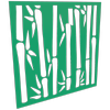 ProtectorAl 300 - 1200 x 300 - 1200mm Light Green / Gloss White Bamboo Unframed Composite Deco Panel