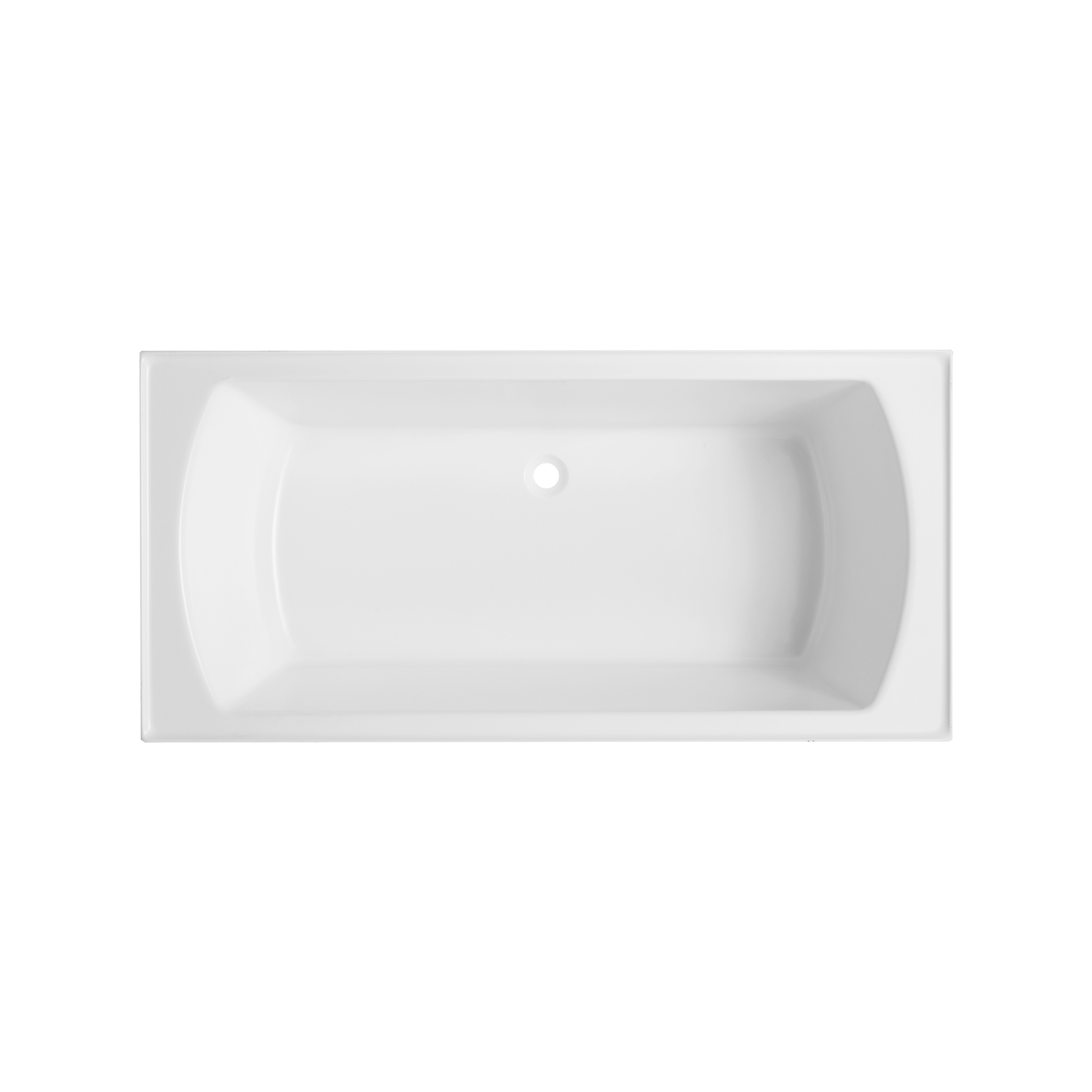 Square Acrylic Drop In Bath White | Mondella