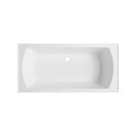 Mondella 1675mm White Square Acrylic Drop In Bath