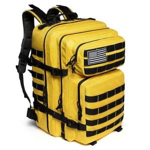 NNEOBA 45L Tactical Fitness Backpack Molle Rucksack Yellow