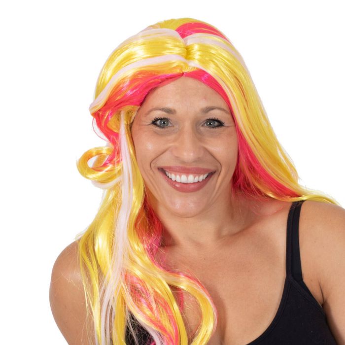UV Colour-Changing Sunny Long Hair Wig Party Costume Dress Up Accessory Adult