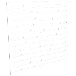 ProtectorAl 300 - 1200 x 300 - 1200mm Gloss White / Satin White Slate Unframed Composite Deco Panel