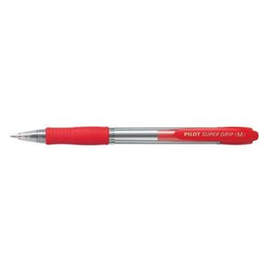 Pilot BPGP Super Grip Retractable Medium Pen 12pcs (Red)