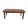 Antique 210cm Dining Table Solid Mango Wood Frame Brown
