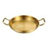 SOGA 30cm Dry Pot, Gold Plated 202 Material Stainless Steel and Kitchen Essential