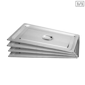 SOGA 4X GN 1/1 Pan Lids – Stainless Steel