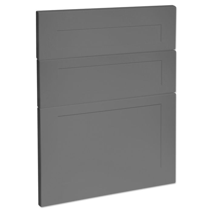 Kaboodle 600mm Smoked Grey Alpine 3 Drawer Panels