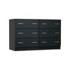 Chest of 6 Drawers Storage Cabinet Dresser Black
