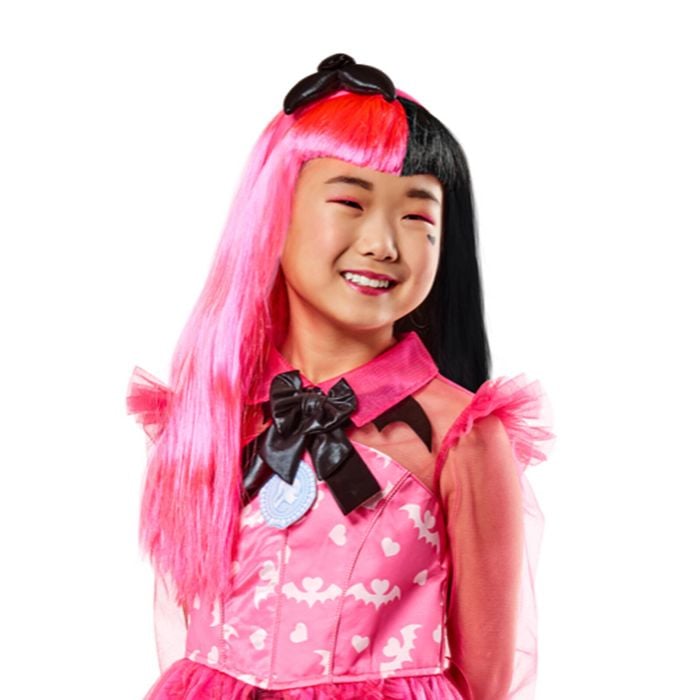 Monster High Draculaura Wig Kids/Children Halloween Party Hair Accessory 5y+