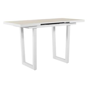 FurnitureOkay Mosman Ceramic Outdoor Extendable Bar Table (140/180x90cm) - White