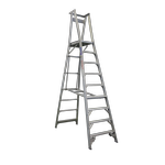 INDALEX 2.7m 180kg Industrial Fibreglass Pro Series Platform Ladder