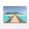 Tropical Destination - Maldives - Pier for Paradise  Print 100% Australian Made 120 x 90cm  (Acrylic)