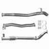 Ignite Exhausts Turbo Back For Toyota Landcruiser 76 Series V8 Wagon 3" No Cat With Pipe Raw Aluminised Steel