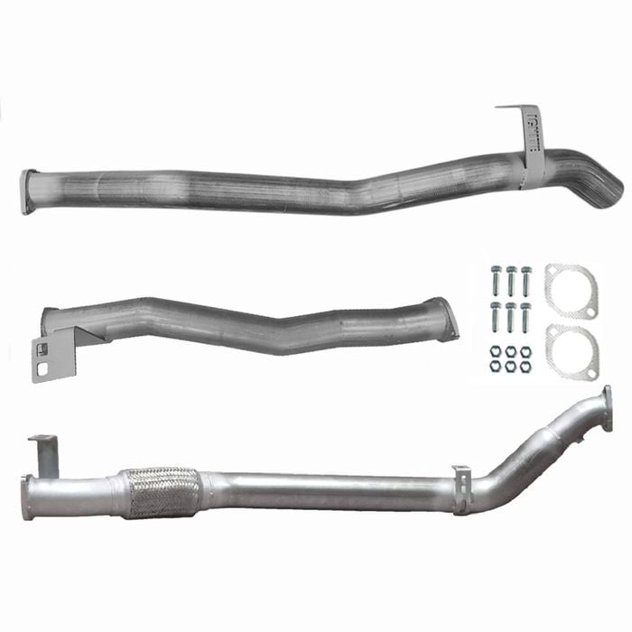 Ignite Exhausts Turbo Back For Toyota Landcruiser 76 Series V8 Wagon 3" No Cat With Pipe Raw Aluminised Steel