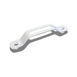 White Mounting Bracket For Curved Awning Roof Rafter Or Caravan Anti Flap Kit
