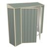 Build-a-Shed 0.4 x 2.3 x 2.0m Green Skillion Double Hinged Door Garden Locker - Green