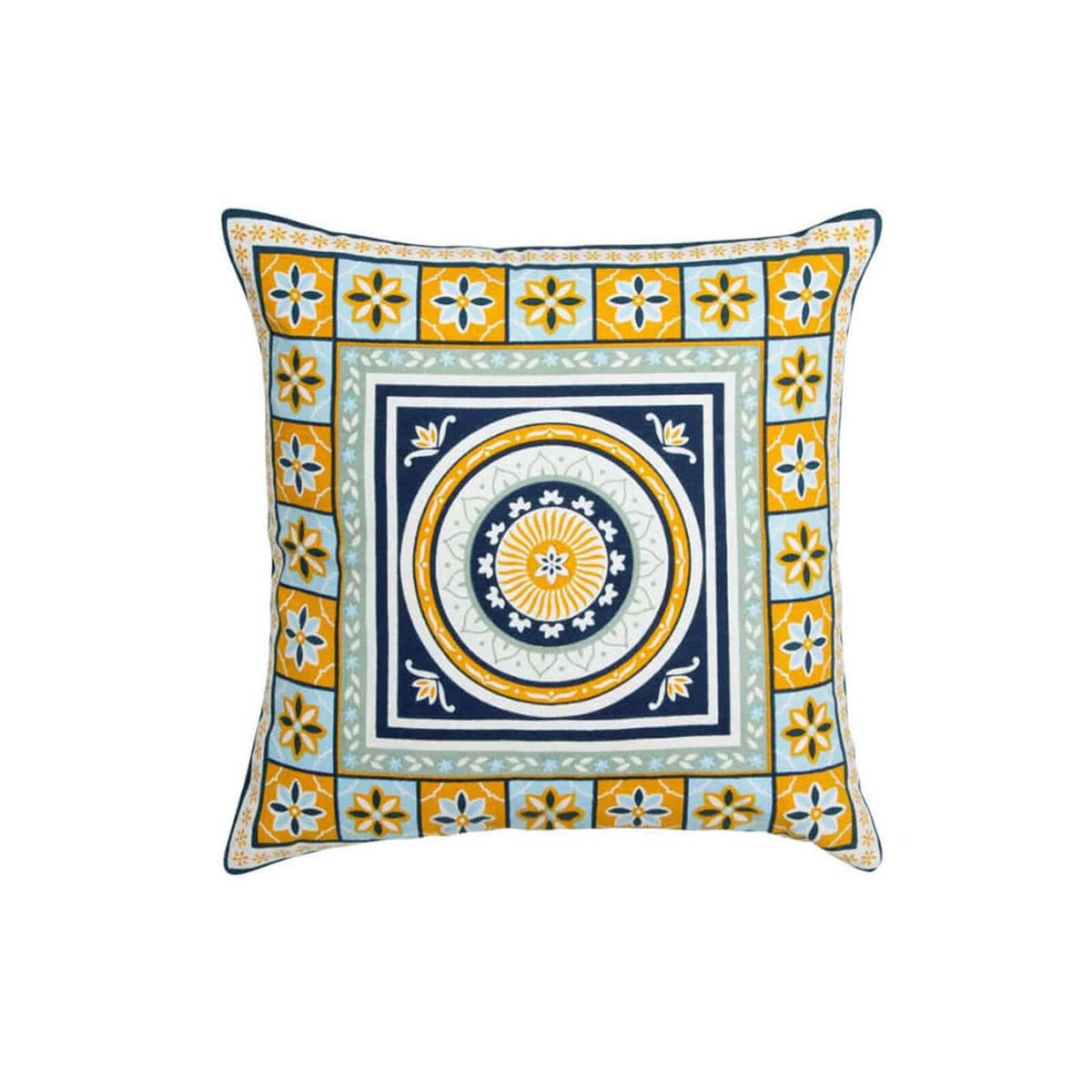 J Elliot Home Gabriel 100% Cotton Filled Cushion 60 x 60 cm Grey main image 1