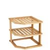 Kitchen Corner Shelf - Bamboo 3-Tier Kitchen Corner Shelf Storage Cabinet & Pantry Kitchen Organization x2
