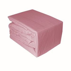 Ramesses Egyptian Cotton Flannel Sheet Set Rose Pink Single
