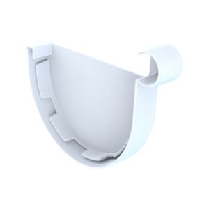 Marley White Typhoon Right Hand Stop End - White