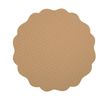 Casa Domani Banda Leather Look Placemat - 38cm Cream
