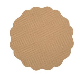 Casa Domani Banda Leather Look Placemat - 38cm Cream