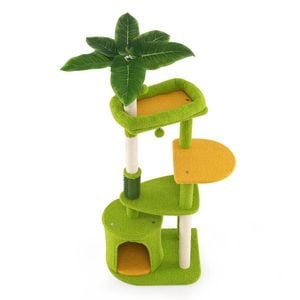 Costway 122cm Palm Cat Tree Tower Pet Perch Condo House Scratching Posts