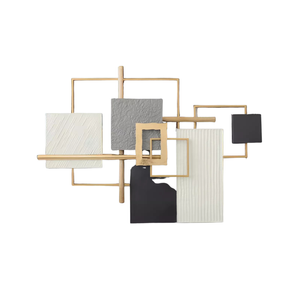 P&P Multicolour 125cm Metal Wall Mirror with Unique Pattern Design for Modern Homes