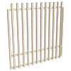 ProtectorAl 1201-1500W x 1500H Primrose Aluminium Batten Garden Gate