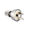 HPM 10A 8mm Clear 3 Pin Electrical Plug Top